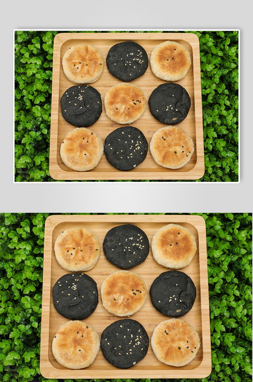 草地的糕点老婆饼豆沙饼食品物品摄影图片 素材13